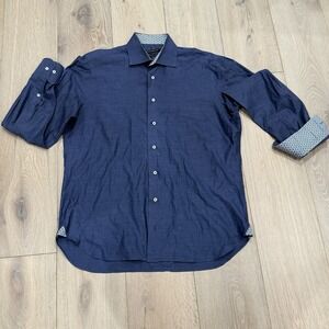 Hammer Made Mens Size 41/16 Casual Button Down Shirt Woven in‎ Italy